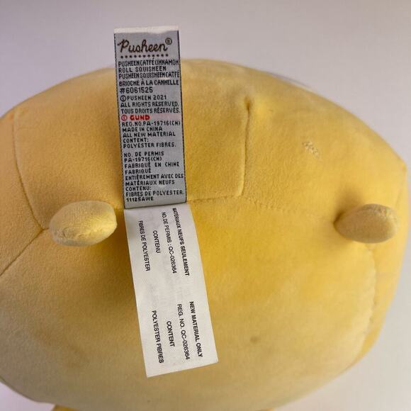 GUND Pusheen Catfé Cinnamon Roll Pusheen Plush Squisheen Cat Stuffed Animal 12” - Picture 9 of 11